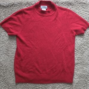 Sag Harbor Cherry Red Knit Top